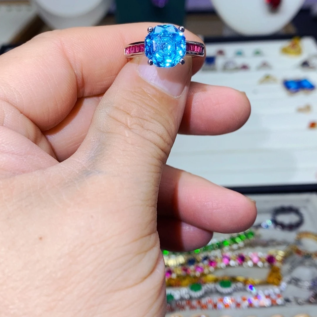 银S925镶嵌耳饰紫晶