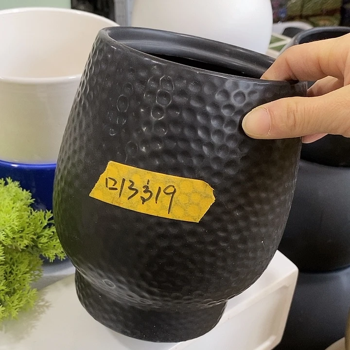 陶摆件陶盆有孔 瑕疵介意勿拍