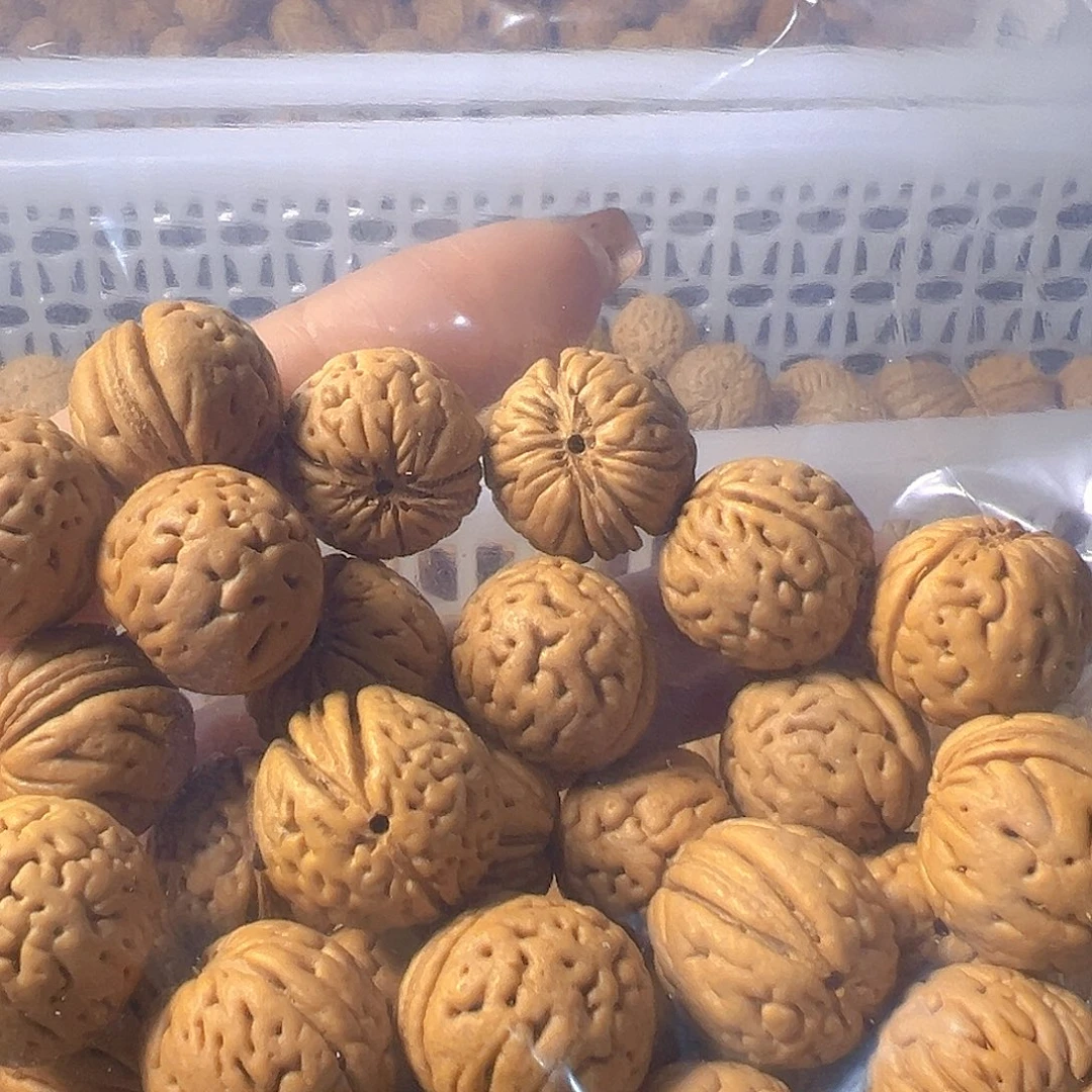 流***头桃核吊坠高山奶豆桃核散籽