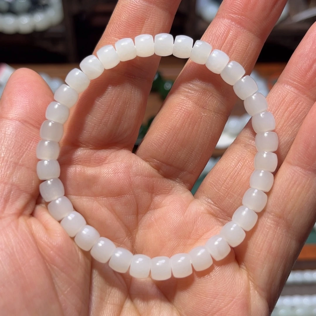 和田玉未镶嵌手链新疆料