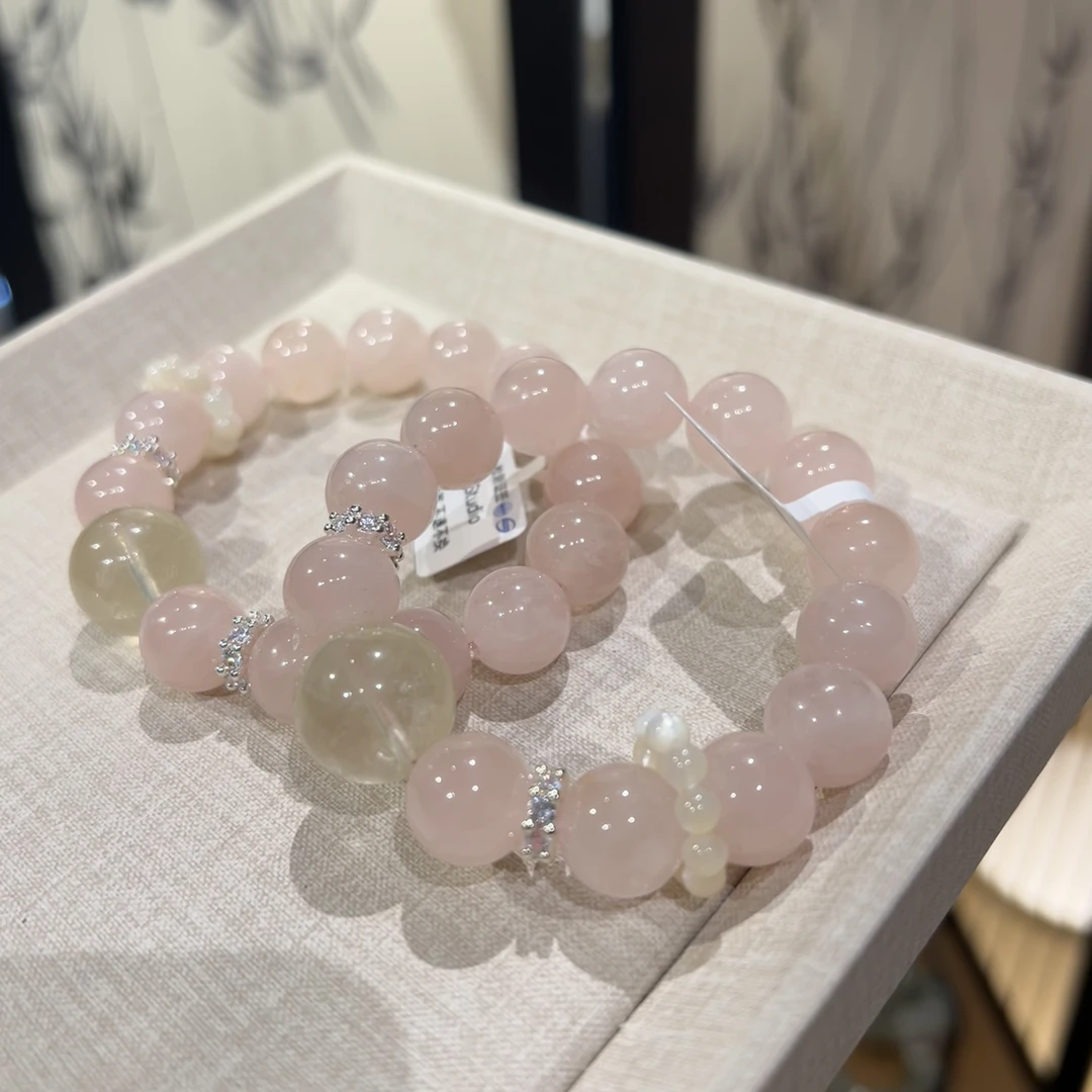 「直播间专属」4738粉水晶12mm-手串多样性发其一