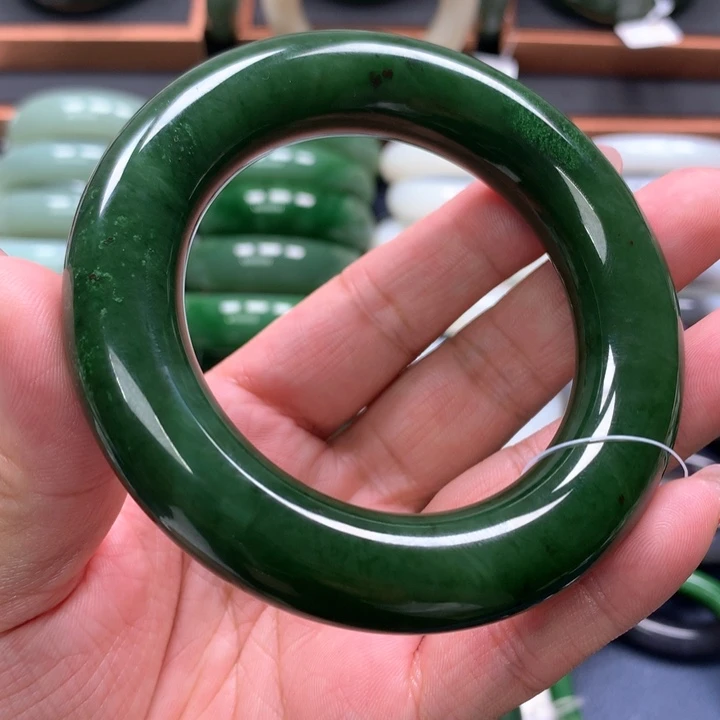 【闪购商品】未镶嵌手镯和田玉（碧玉）19