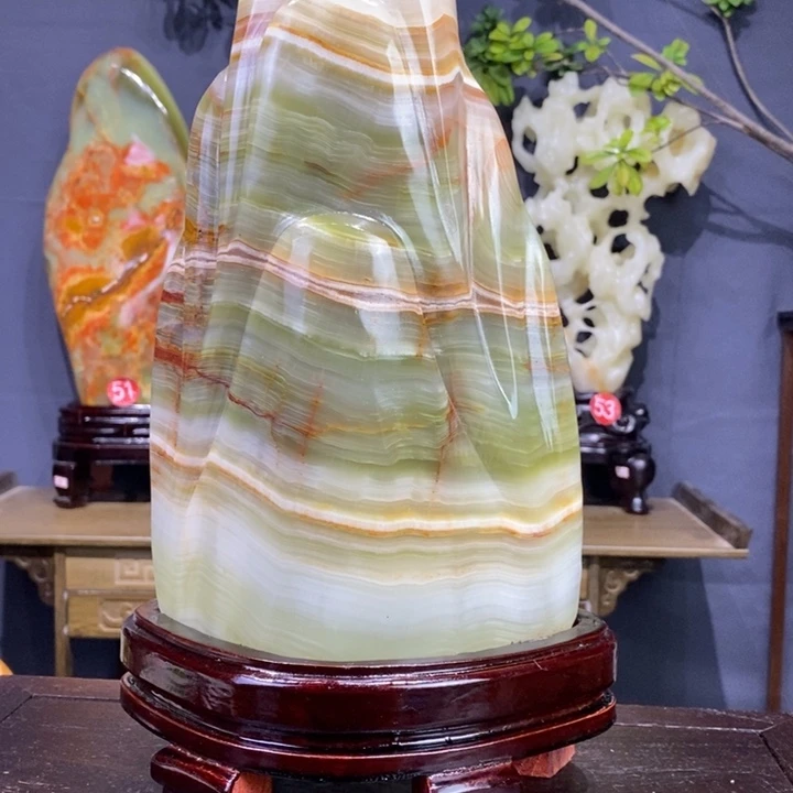 石材伊朗古青石摆件
