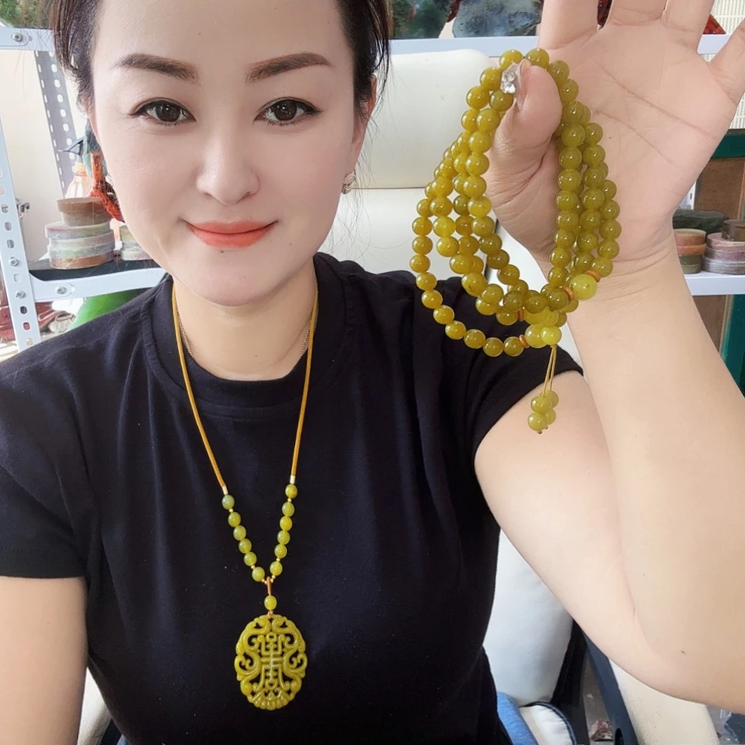 玉天然岫玉手工雕刻