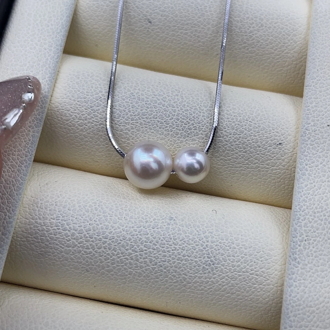 海水珍珠颈饰银S925镶嵌