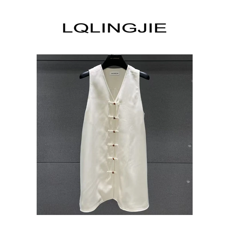 【清 不退差价】设计师高定马甲裙5590