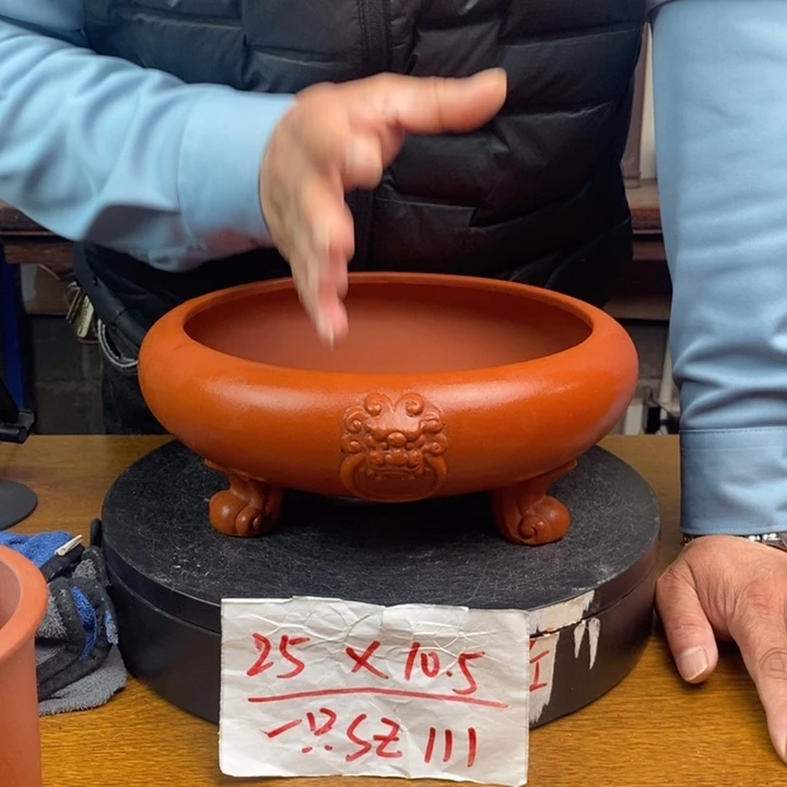 紫砂花盆货号一只SZ111