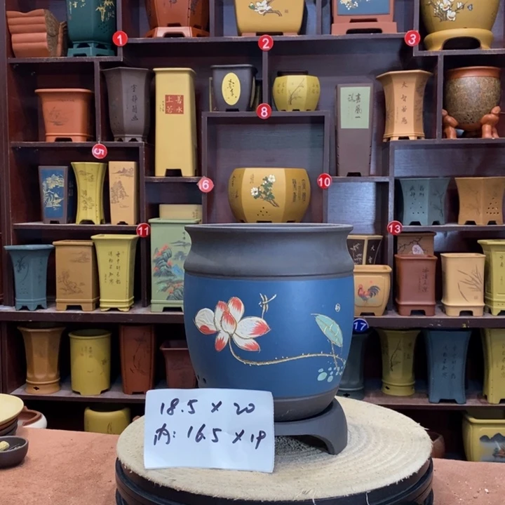 紫砂花盆紫砂花盆