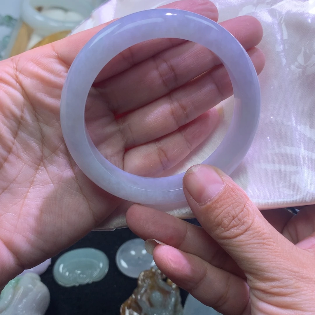 定制翡翠未镶嵌手镯55