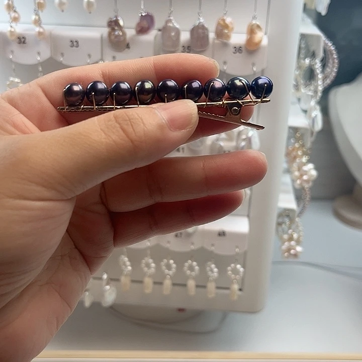 发夹未镶嵌淡水珍珠