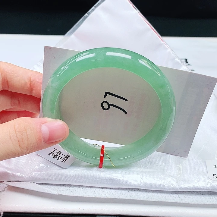 翡翠手镯未镶嵌缅甸天然a货手镯56