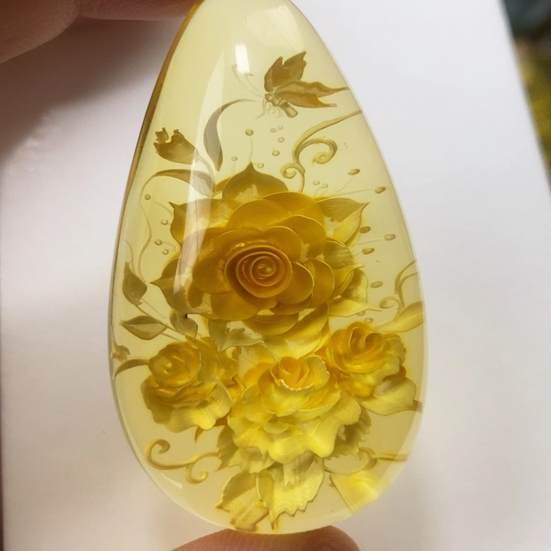 金珀未镶嵌吊坠(不含链)