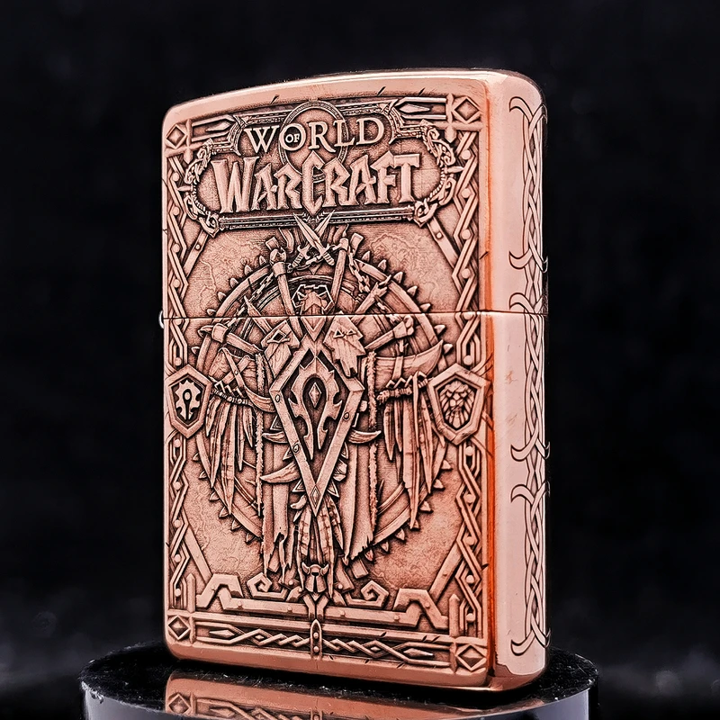 ZIPPO打火机正品/紫铜魔兽世界-五面雕刻【凯亚】DYJ1