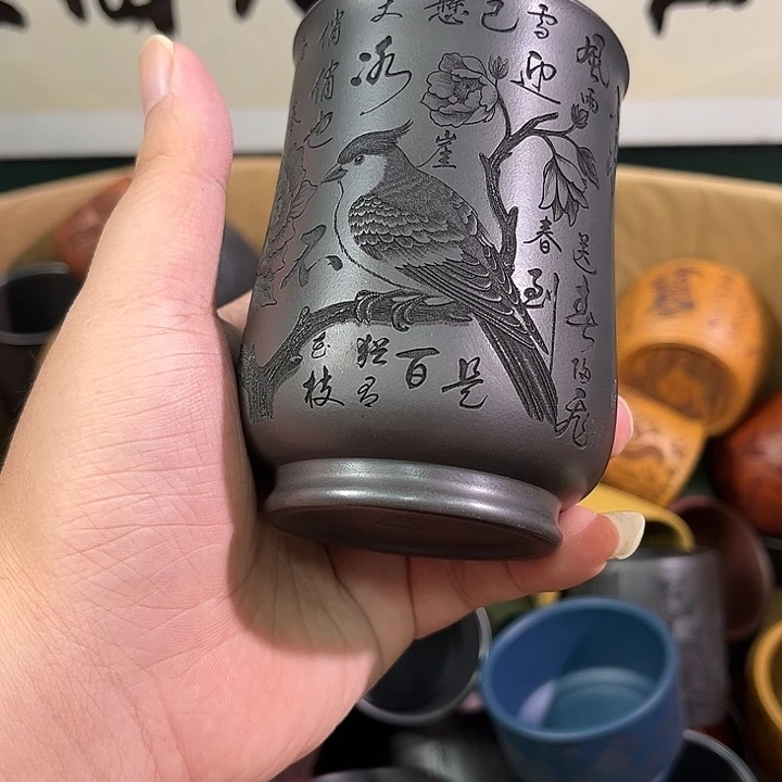 茶杯紫砂全手工紫砂主人杯