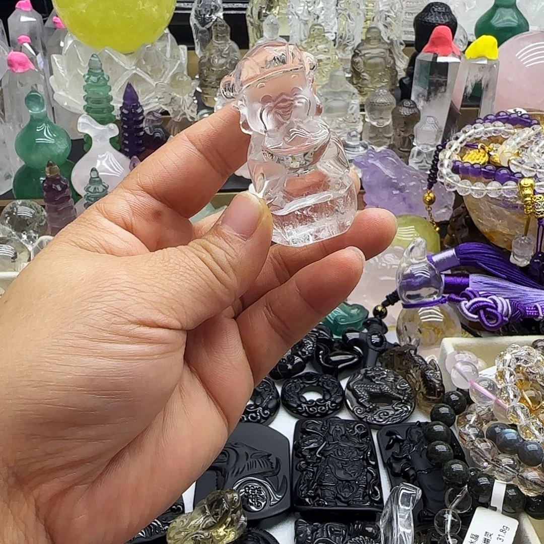 车挂水晶未镶嵌摆件