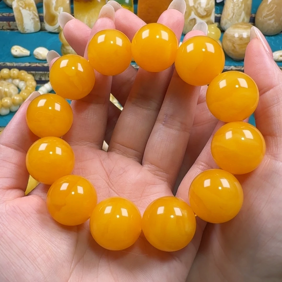 琥珀未镶嵌手链同料