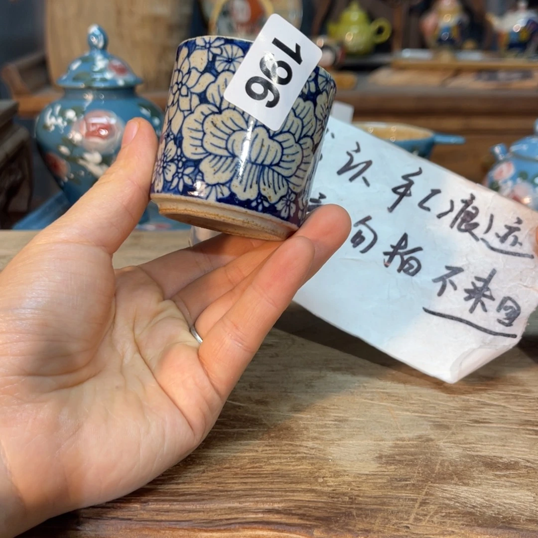 壶素浅陶瓷手工手绘