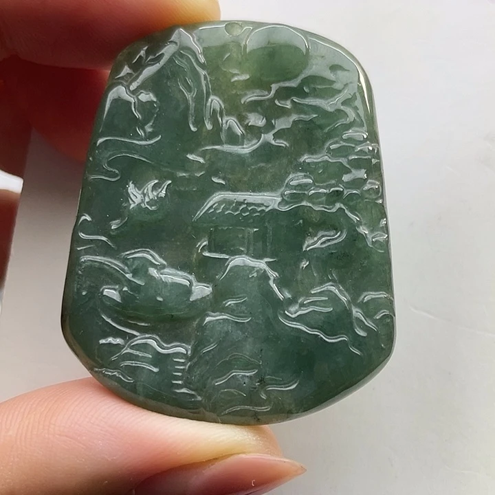 翡翠未镶嵌颈饰天然翡翠