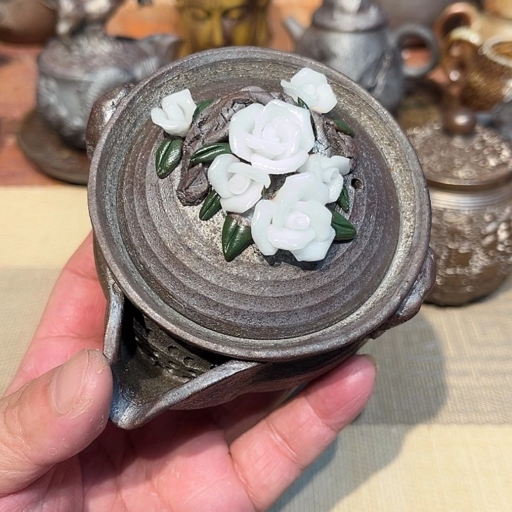 摆件柴烧裸烧茶具放漏069
