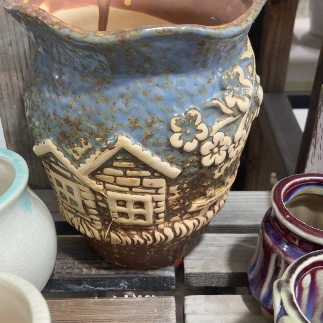 红陶高温陶瓷花盆