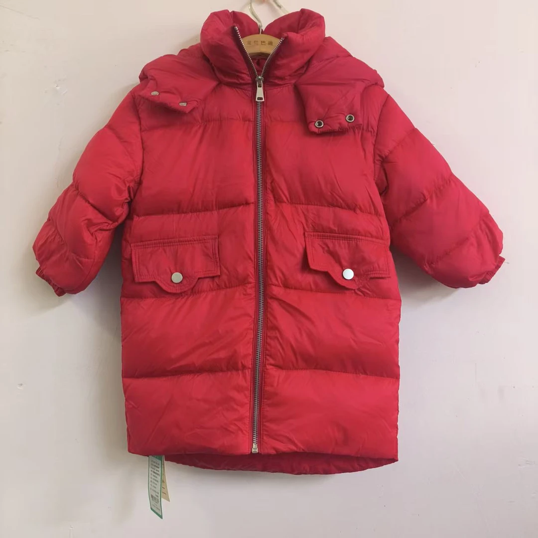 儿童长款连帽羽绒服32427041