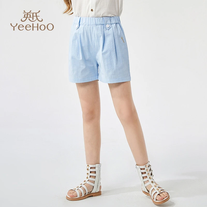 （粉丝专享）英氏女童短裤儿童薄款时尚裤子透气中大童YS-X2020YFW