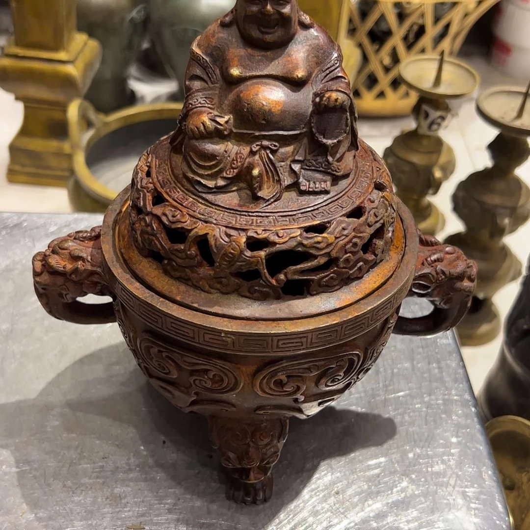 袁***。微瑕疵黄铜摆件工艺品