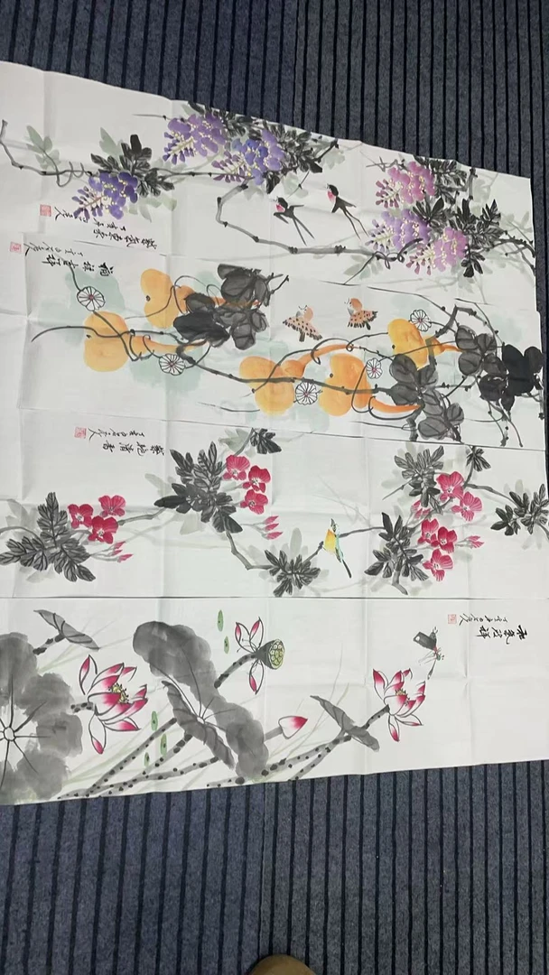 【松竹】精品四条屏装饰画通用链接
