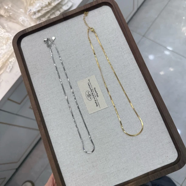 钛钢项链 不掉色闪光链！一条懂事会发光的链子~肯豆风适合叠戴