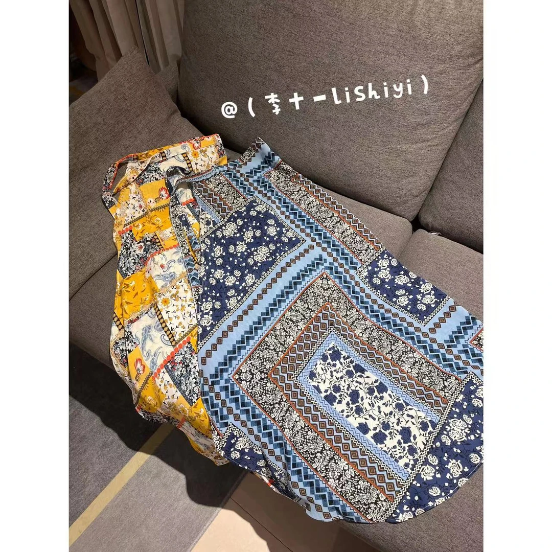 【李十一LISHIYI】时尚古着风绑带面裙半身裙★ 506