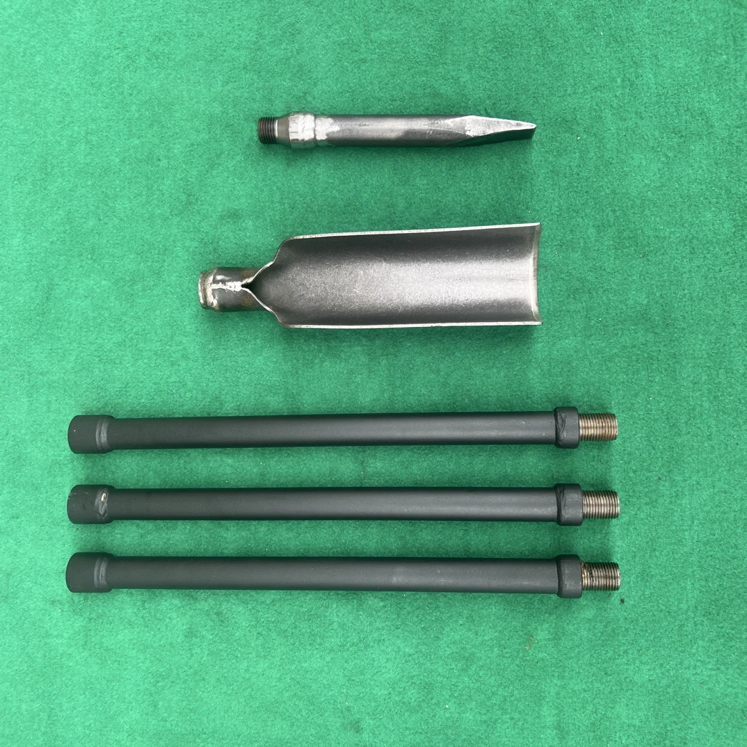 7公分宽锰钢加厚洛阳铲户外挖洞取土考古挖土铲多功能农用工具