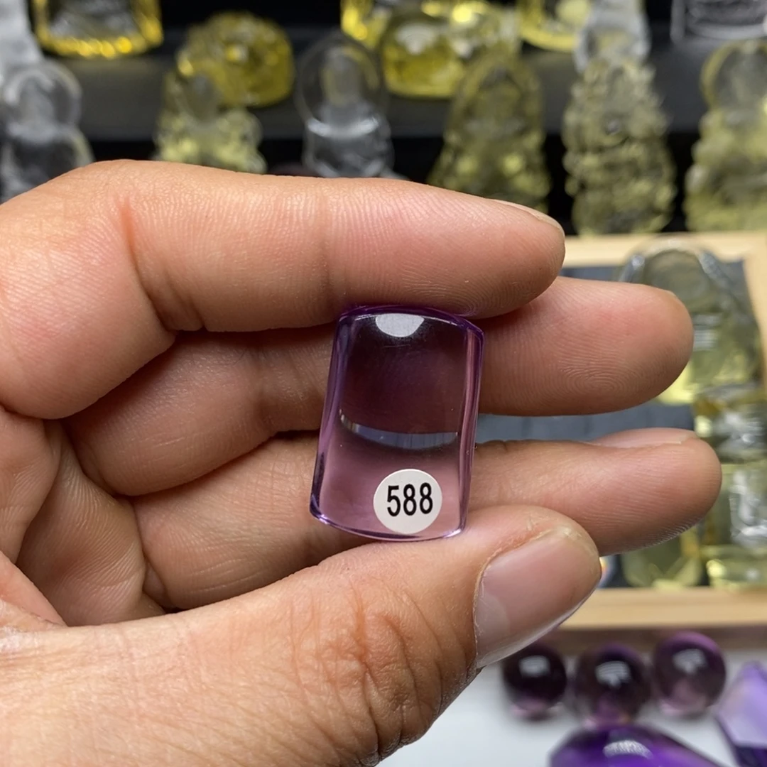 平***真颈饰水晶未镶嵌紫水无事牌