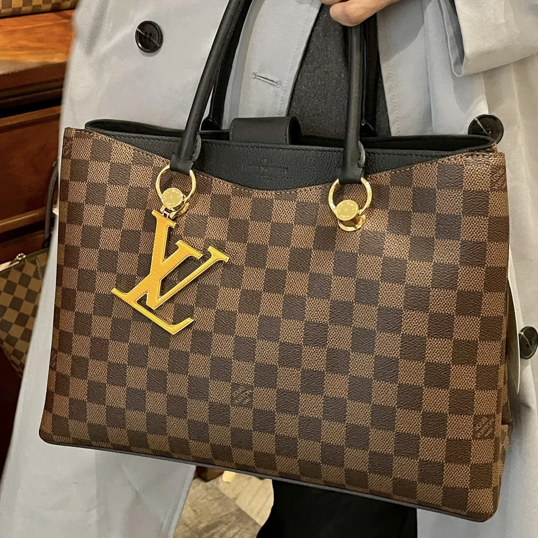 99新 LouisVuitton/路易威登 蔚蓝/棋盘格 传奇手提单肩包通勤包