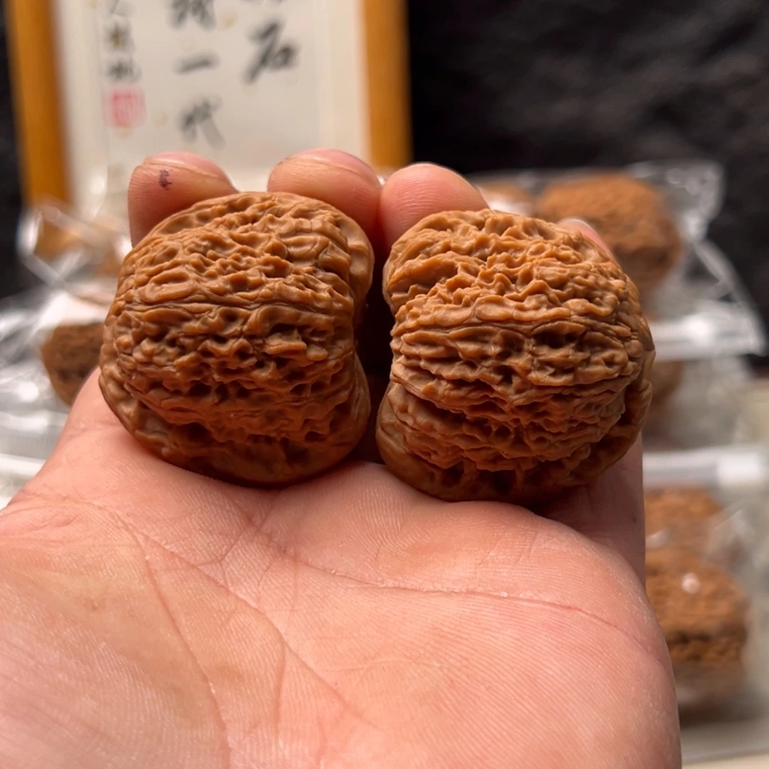 洺***鬼文玩核桃把件南疆41