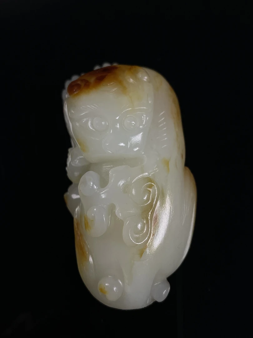 原皮红沁开门白玉玉獾唐古玉老玉古玉直播男士珠宝女士珠宝