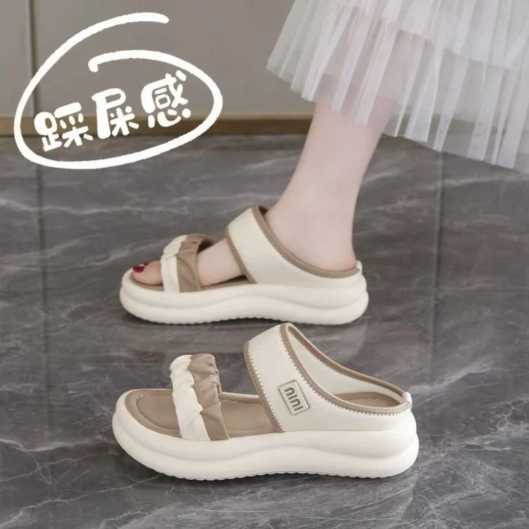 法式配裙子凉鞋女夏季外穿新款软底防滑不累脚沙滩凉拖鞋大码