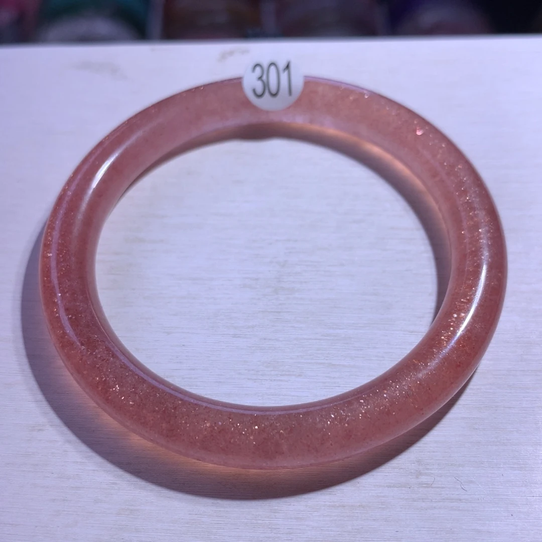 银S925镶嵌手镯水晶红草莓52.8圈301