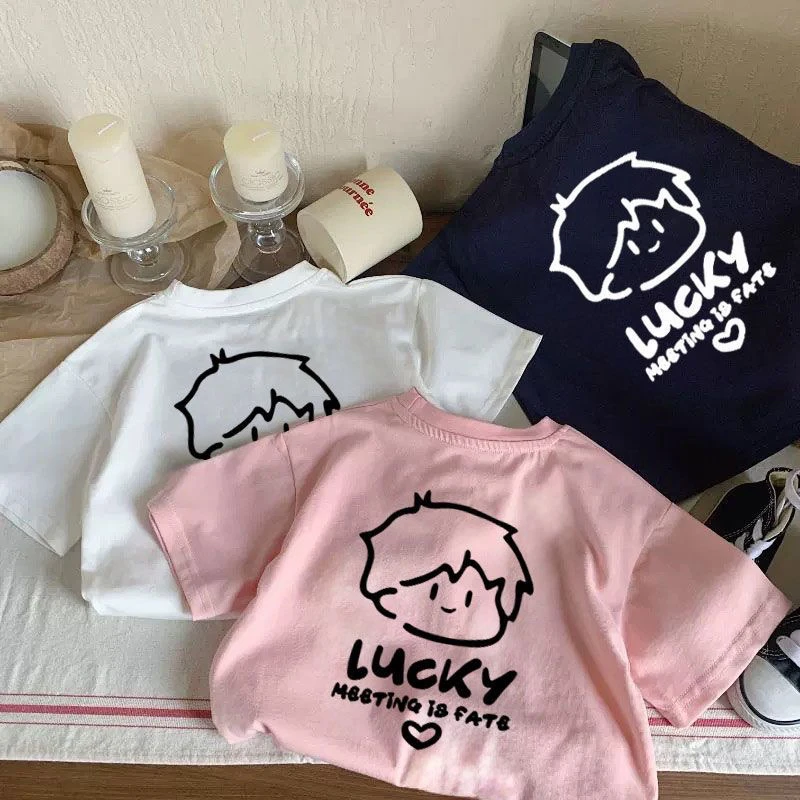 男女童卡通短袖t恤夏季薄款2025新款儿童半袖上衣纯棉半袖体恤潮