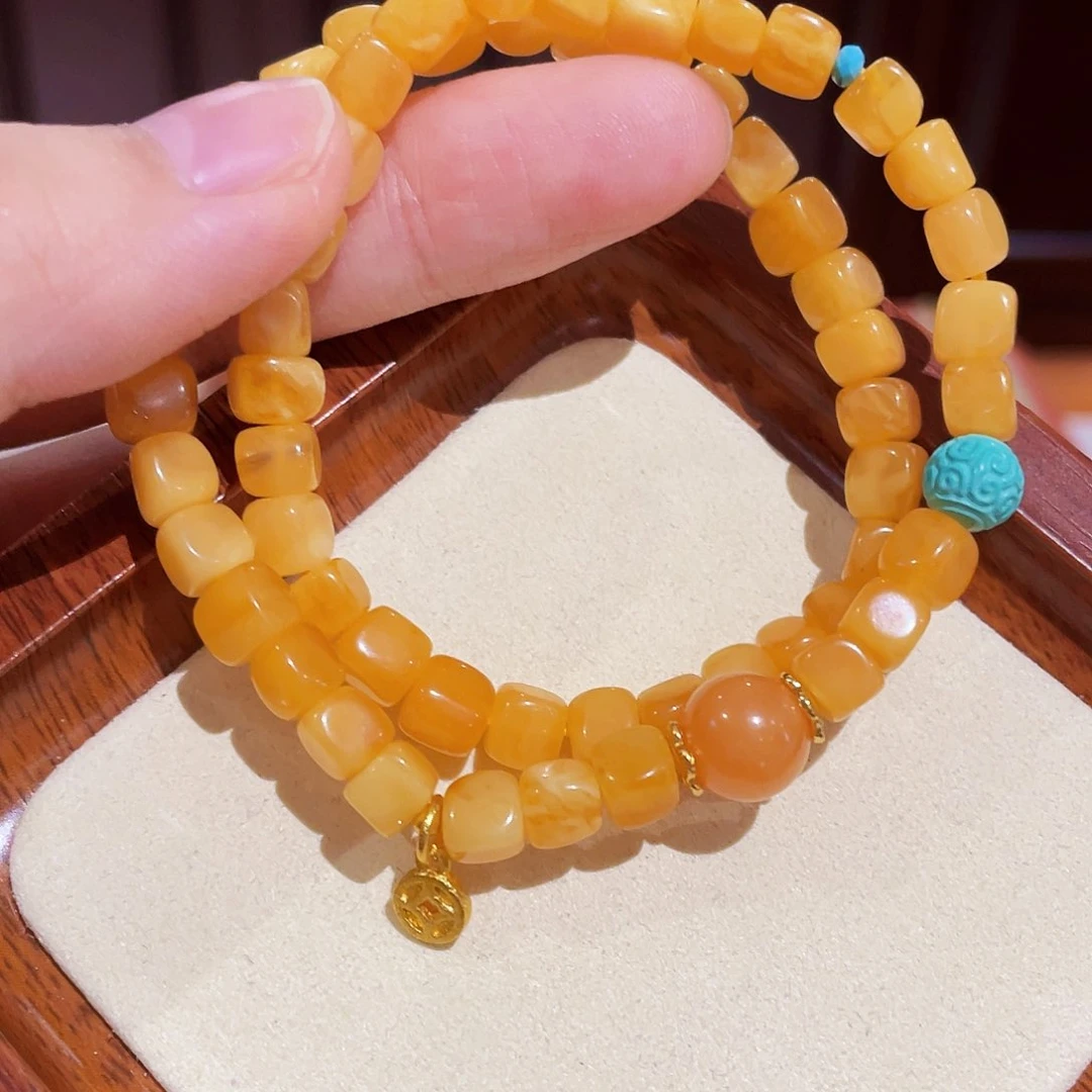 蜜蜡手链未镶嵌手串