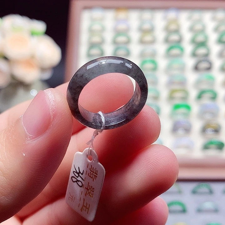 翡翠未镶嵌戒指14号