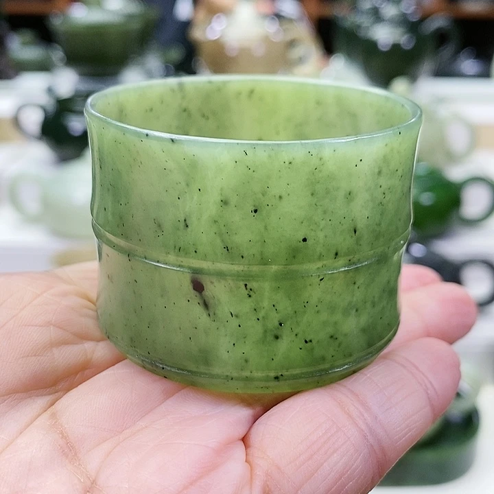 未镶嵌和田玉挂件茶杯70m l