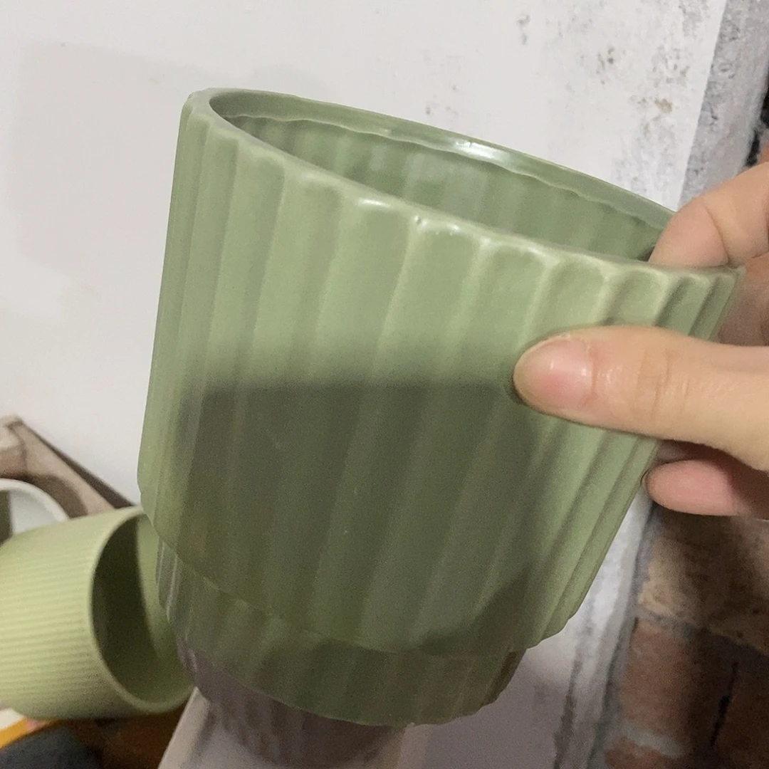 杯子陶陶盆有孔 瑕疵介意勿拍