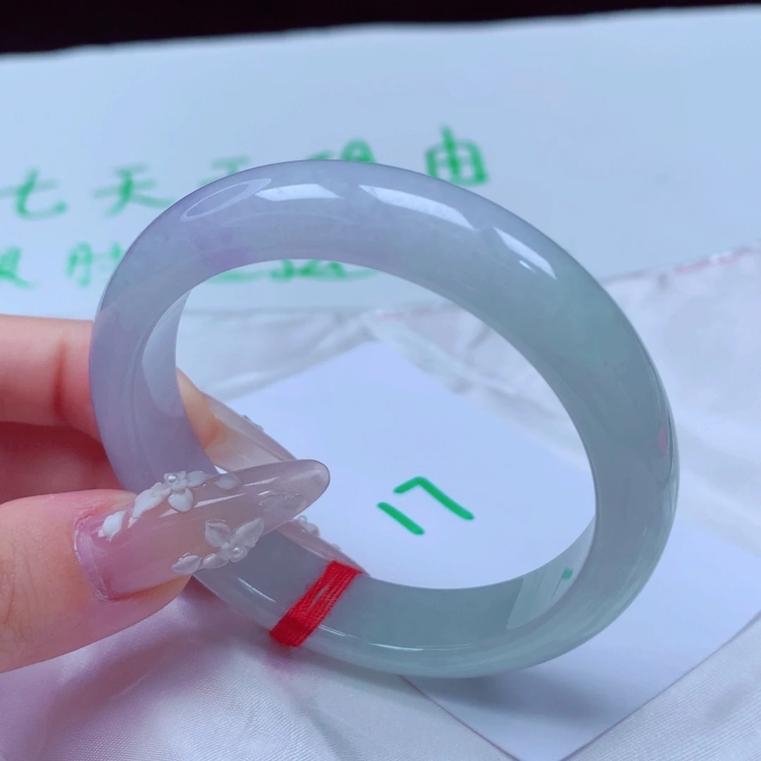 未镶嵌手镯翡翠天然缅甸翡翠A货手镯 17号