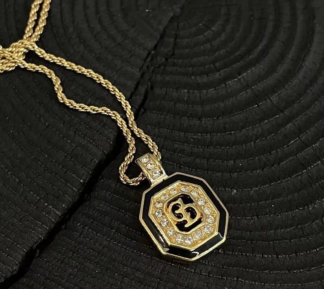 95新 DIOR/迪奥 大吉中古/Dior迪奥带钻项链