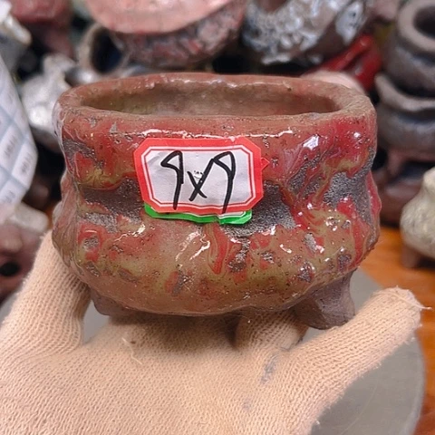 粗陶花盆手工花盆制作就这样
