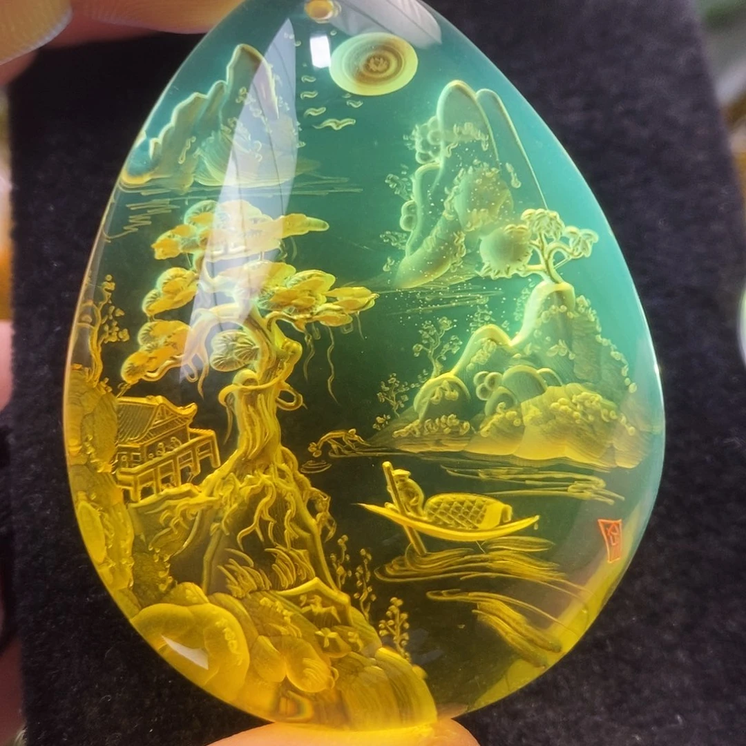 金珀未镶嵌吊坠(不含链)