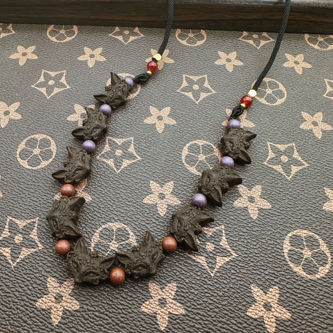 归元凝神息肌丸香方凤九项链九只狐狸纯手工制作薰衣草香