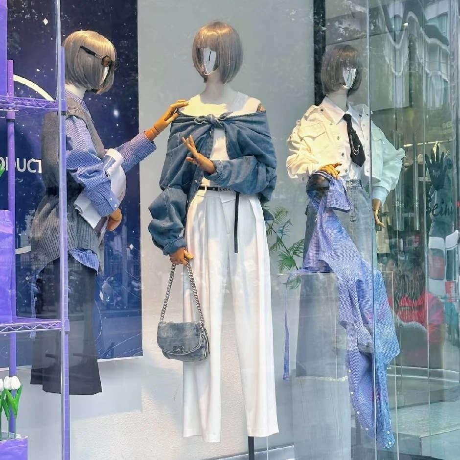 夏季气质百搭女装商品链接(拍下截图发给客服)蓝色洋气宽松牛仔