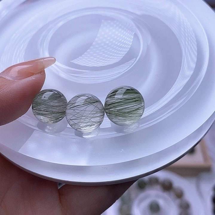 水晶天然水晶定制打孔不退不换未镶嵌菟*。