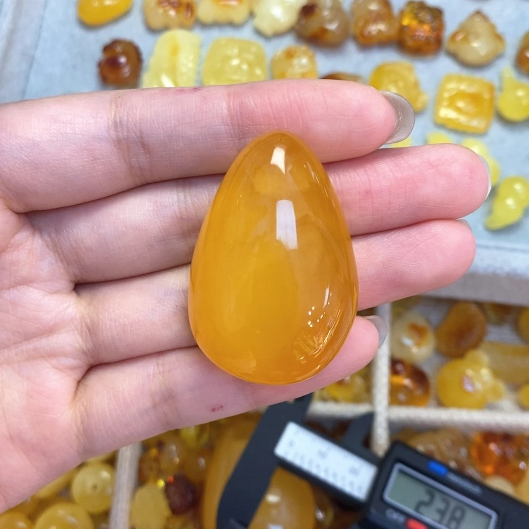 蜜蜡颈饰未镶嵌水滴